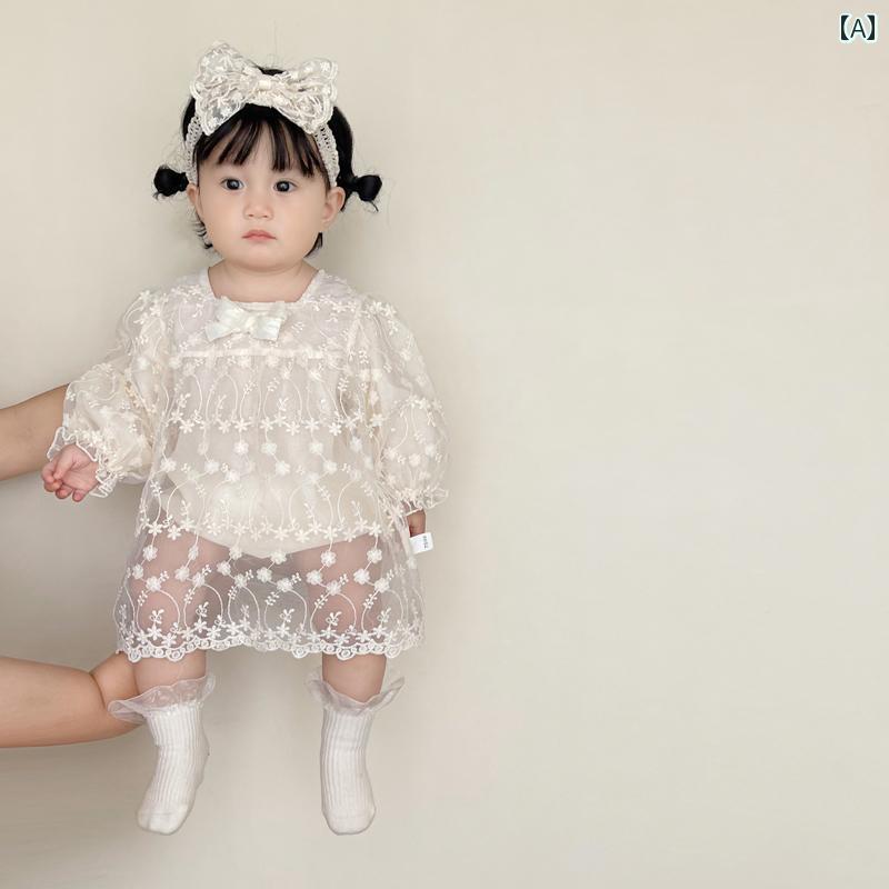 ベビー服 ロンパース ワンピース ドレス 暖かい 秋 かわいい キュート ギフト 赤ちゃん 幼児 1