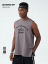 Tシャツ ノースリーブ 袖なし スリーブレス トレーニングウェア スポーツウェア フィットネスウェア ジム アウトドア メンズ