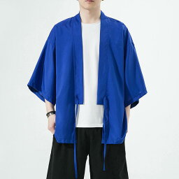 ハッピ 羽織 レディース メンズ 夏 中国風 レトロ 七分袖 着物 ジャケット おしゃれ 日焼け防止 ゆったり 和風 フリーサイズ