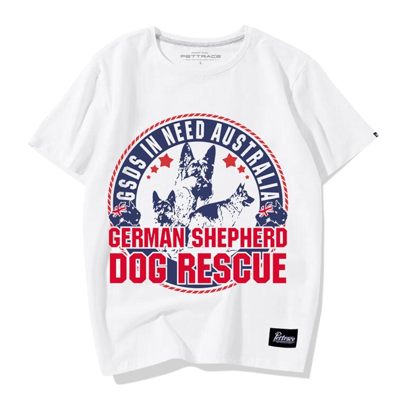 Tシャツ ドッグ 犬 犬柄 ジャーマンシェパード ラウンドネック ファッション 夏 半袖 アニマルプリント