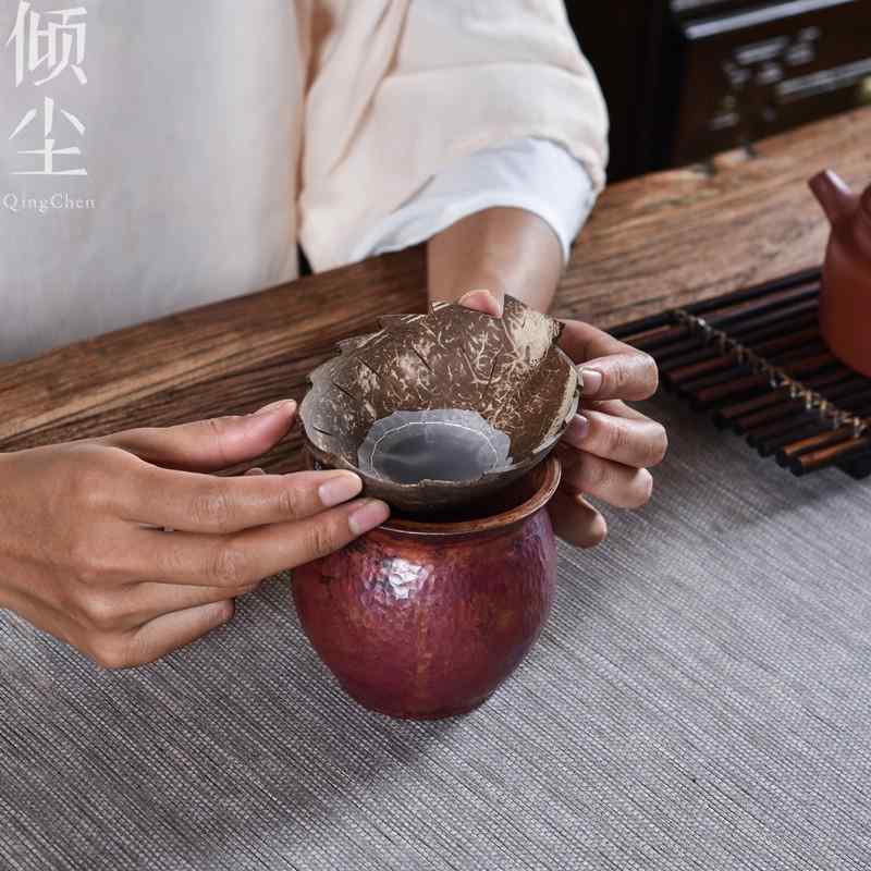 茶道具 ティーフィルター 茶こし 中国風 ハンドル 雑貨 茶かす 小物 装飾品 アンティーク 竹製 道具 レトロ コレクション