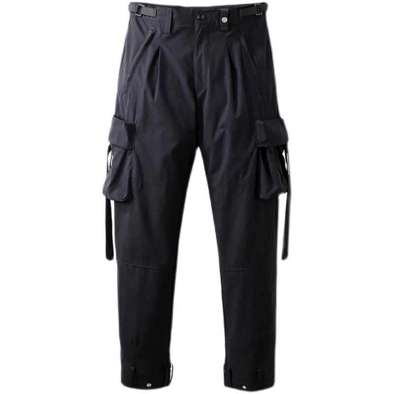 ストリート パンツ アメリカン 大きいポケット メンズ 黒 パンツ カジュアル ズボン ファッション