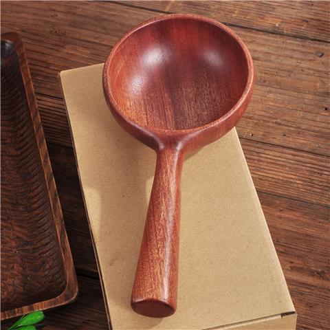 木のスプーン ハンドル サペリ 木材 無垢材 柄杓 木製 シンプル 韓国 北欧 無地 ナチュラル レストラン