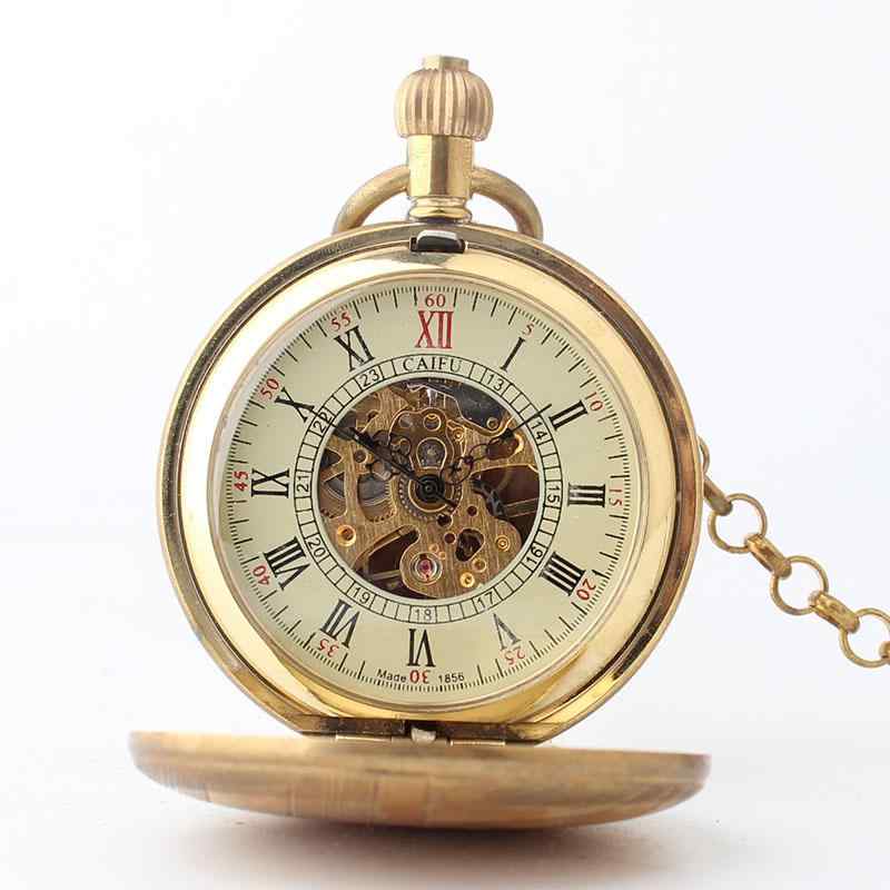 懐中時計 吊り時計 全 銅 機械式 大きい ラウンド フリップ ローマ 数字 リテラル 彫刻 ムーブメント 大学生 アンティーク
