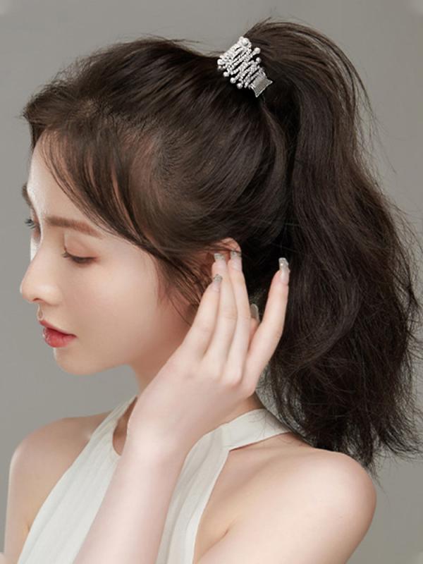 ヘアクリップ かわいい ヘアピン レディース ポニーテール クリップ 金属 サメクリップ 夏 ヘアピン