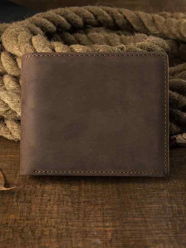 牛革 メンズショート ウォレット レトロ メンズ 革財布 横型 マルチ カードスロット 財布 カードバッグ