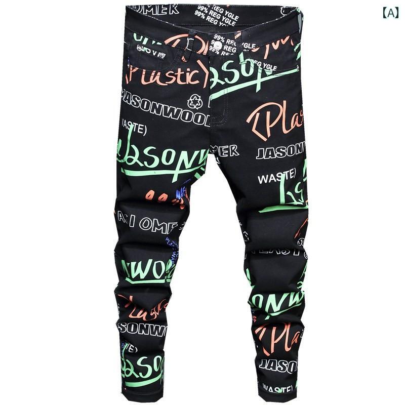 メンズ ジーンズ ジーパン デニム カジュアル パンツ パンク ストリートファッション ボトムス ズボン ロングパンツ