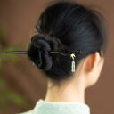 かんざし ハイエンド ヘアピン レディース 頭飾り 髪飾り アクセサリー ファッション チャイナ風 中国風 木材 翡翠 竹