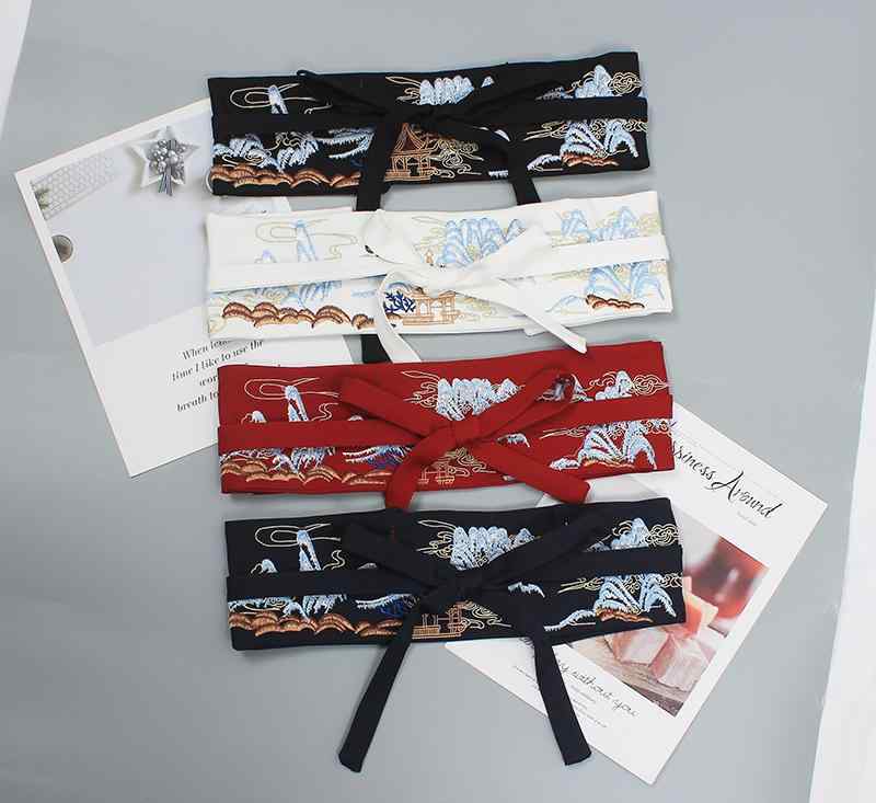ガードル レディース 装飾 レトロ マッチング スカート チャイナ風 漢服 ベルト 刺繍 アンティーク ドレス アクセサリー ファッション