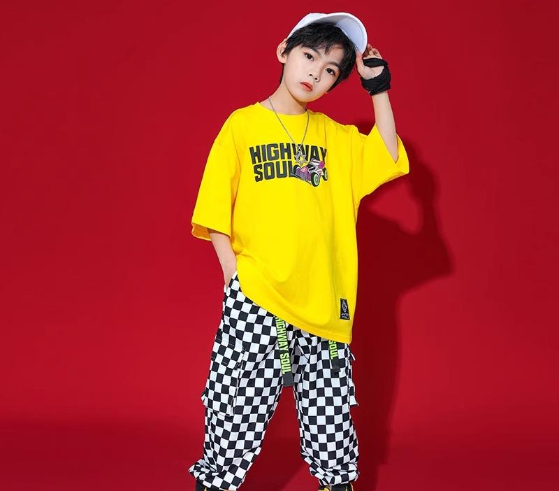 キッズ ストリート ファッション セットアップ 子供服 ヒップ ホップ クール ダンス パフォーマンス カジュアル 衣装 ユニセックス