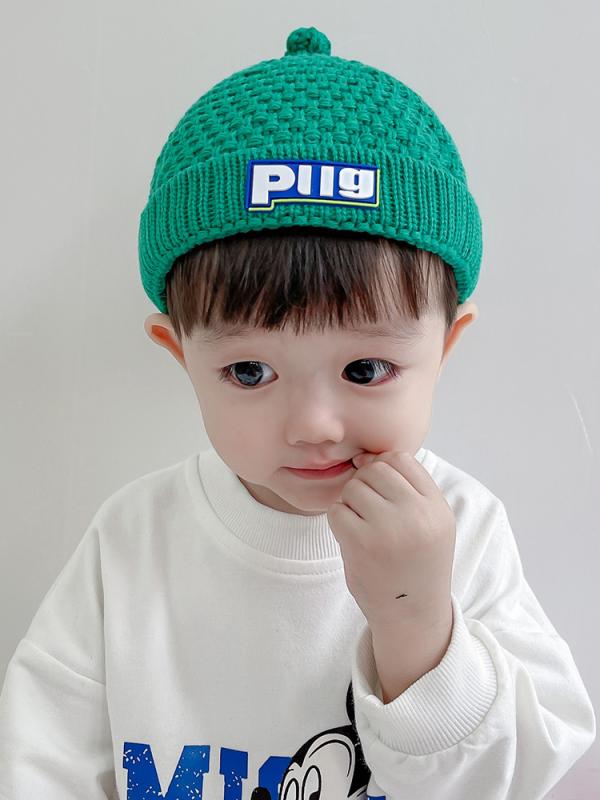 キッズ ベビー 帽子 韓国 ベビー 帽子 おしゃぶり 帽子 秋冬 男の子 女の子用 ニット ウール 帽子 幼児 プルオーバー 帽子
