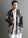 チャイナ風 メンズ コート 中国 レトロ プリント カーディガン 夏 薄手 長袖 綿 リネン トップス