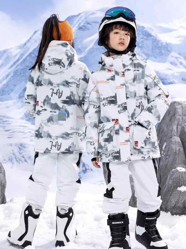 スキーウェア 屋外 子供 スノーボード 男の子 女の子 厚手 暖かい 防水 防風 UV防止 保温 ポリエステル おしゃれ かわいい アウトドア スポーツ