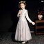 民族衣装 コスプレ キッズ 女の子 プリンセス チャイナ風 ドレス ファッション オールシーズン ロング スカート エスニック シルバー