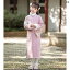 チャイナドレス キッズ コスプレ 写真撮影 衣装 普段使い かわいい 女の子 子供 チャイナ風 ドレス ピンク ブルー 刺繍 漢服 長袖 冬