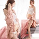 マタニティ フォト 衣装 おしゃれ 記念 ピンク 美しい ニット 写真 撮影 フォト スタジオ 韓国 セット フリーサイズ カジュアル かわいい