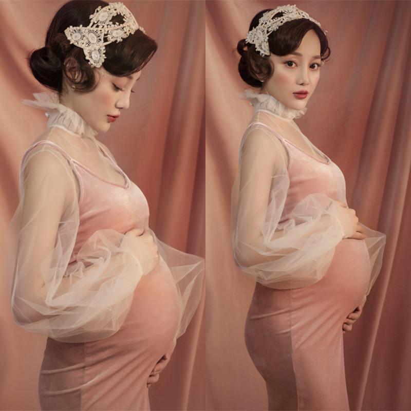フォト 衣装 マタニティ おしゃれ ファッション 韓国 写真 スタジオ 妊婦 美しい 撮影 ママ フリーサイズ セット ワンピース スカート パンツ かわいい