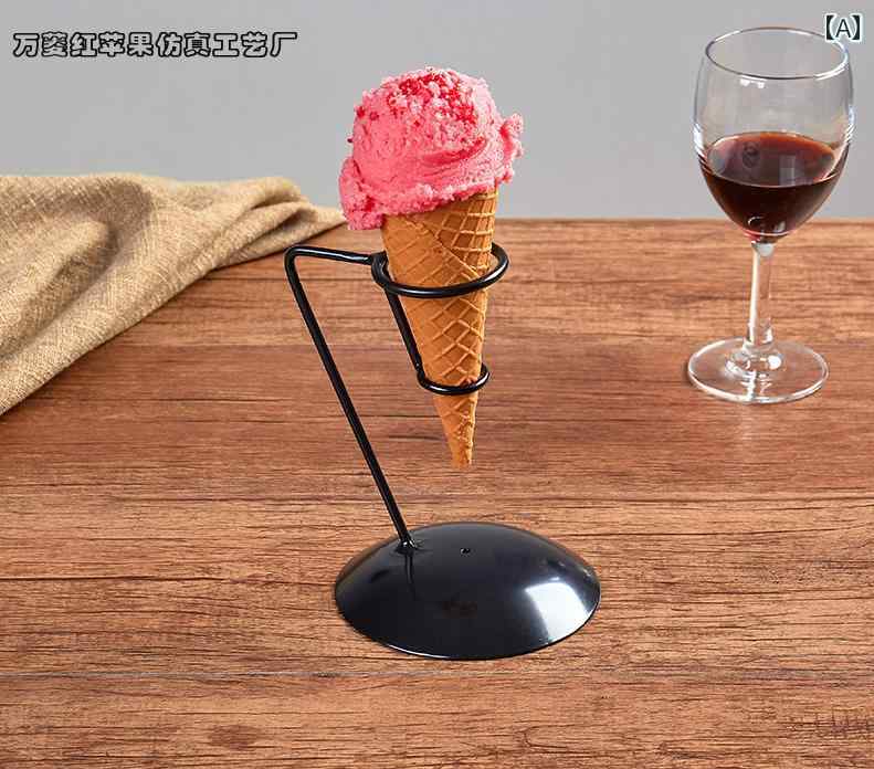 食品 サンプル リアル レストラン 喫茶店 見本 撮影 小道具 ディスプレイ 装飾品 フェイク 模擬 アイスクリーム デザート コーン 1