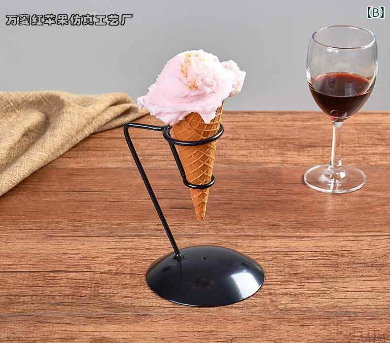 食品 サンプル リアル レストラン 喫茶店 見本 撮影 小道具 ディスプレイ 装飾品 フェイク 模擬 アイスクリーム デザート コーン 2