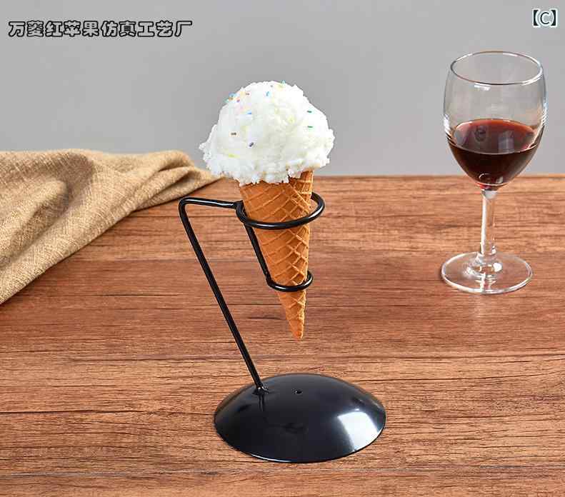 食品 サンプル リアル レストラン 喫茶店 見本 撮影 小道具 ディスプレイ 装飾品 フェイク 模擬 アイスクリーム デザート コーン 3