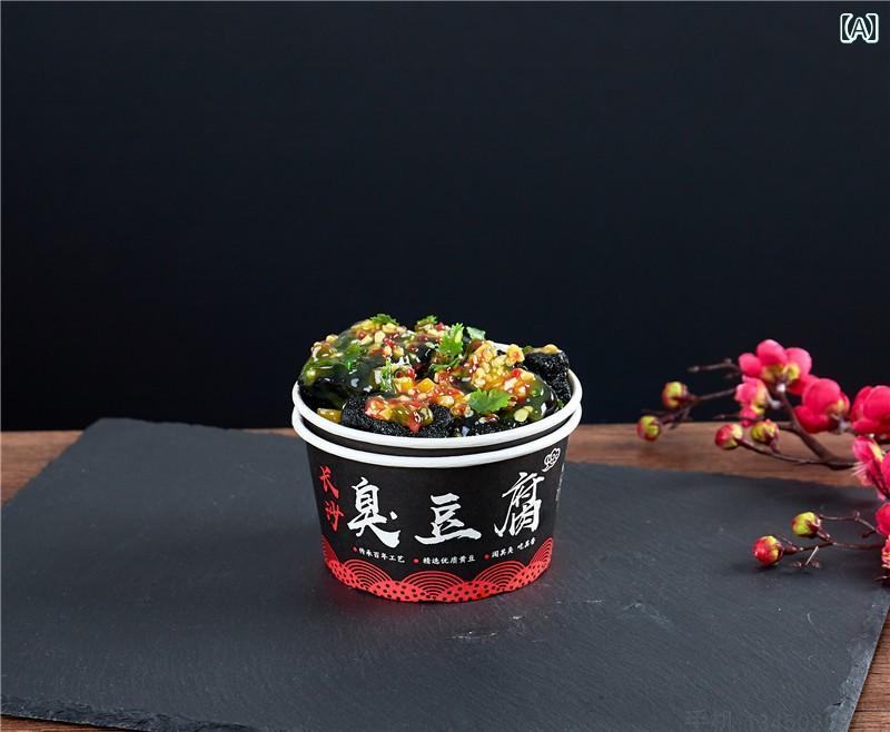 食品 サンプル リアル 中華料理店 レストラン 見本 撮影 小道具 ディスプレイ 装飾品 フェイク 模擬 臭豆腐 中華 料理 スナック シミレーション 1