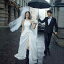 ウェディングドレス レディース 結婚式 おしゃれ シンプル かわいい ホワイト 写真 スタジオ フレンチ サテン レトロ ホルター 撮影 フリーサイズ