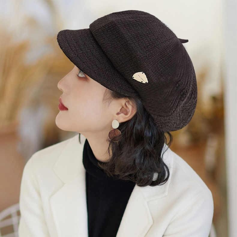 ウィッグ 帽子 ファッション 女性 ベレー帽 短い カールヘア 巻き毛付き 取り外し不可 ナチュラル フルヘッドギア