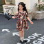 女の子 ワンピース ドレス 子供 レトロ ロータス スリーブ シフォン 夏 ホリデー プリンセス ドレス スカート キッズ ファッション 赤 半袖