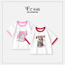 キッズ ベビー Tシャツ おしゃれ 女の子 夏服 子供服 子供服 女の子 赤ちゃん トップス プリント キャラクター