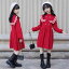 女の子 ワンピース キッズ ファッション 子供服 おしゃれ かわいい ドレス 春秋 セーター スカート ニット プリンセス 韓国 プルオーバー ラウンドネック