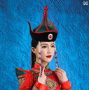 帽子 モンゴル とがった 赤 民族 舞踊 衣装 ヘア アクセサリー ハット ファッション フリーサイズ レトロ タッセル 2
