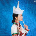 帽子 モンゴル とがった 赤 民族 舞踊 衣装 ヘア アクセサリー ハット ファッション フリーサイズ レトロ タッセル 3