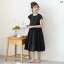 子供服 ワンピース キッズ 女の子 かわいい プリンセス ファッション 夏 韓国 ブラック 黒 スカート ワンピース 無地 シンプル