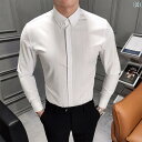 メンズ ファッション 紳士服 ビジネス カジュアル 春夏 シャツ スリム フィット ストライプ ノーアイロン 3