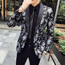 メンズ 男性 ファッション ジャケット ハイエンド オールシーズン 韓国 フラット襟 シングルブレスト ビジネス カジュアル ハイエンド スリム フィット