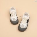 子供用 スニーカー 女の子 男の子 トレーニング シューズ 滑り止め PU 韓国 メンズ レディース キッズ 白い靴