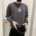 メンズ トレーナー スウェット シャツ トップス 秋冬 長袖 Tシャツ 厚手 大きいサイズ ラウンドネック おしゃれ 男性 ファッション