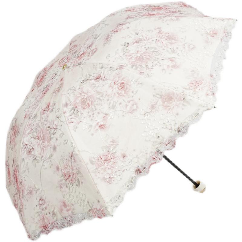 折りたたみ傘 日傘 日焼け防止 紫外線防止 春夏 レトロ 女性用 レディース 花柄 スプリング サマー