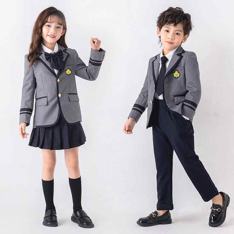 子供用 英国調 フォーマルスーツ 制服 卒園入学 春秋 学生服 スーツ ドレス スーツ ユニセックス カレッジ かわいい キッズ 幼稚園 クラス 男の子 女の子