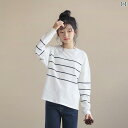 女の子 レイヤリング シャツ 春秋 子供 コットン ボディシャツ スタイリッシュ 大きい ストライプ 長袖 Tシャツ