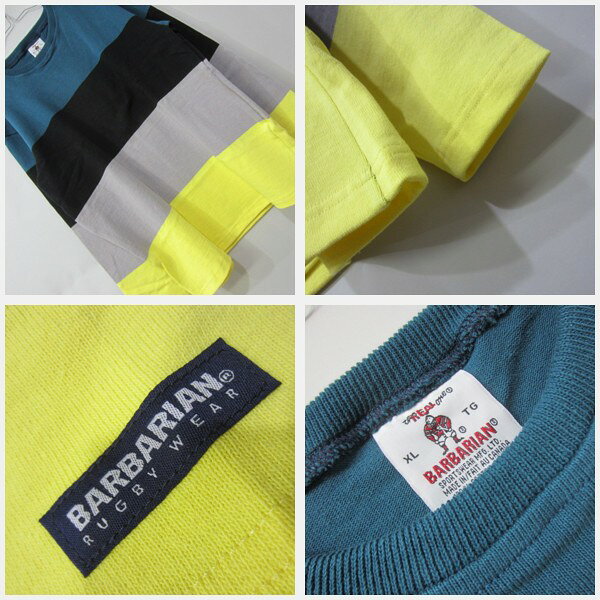 日本 barbarian crew UFE-08 ls heavy teal black grey lemon バーバリアン ク circle70s-10004426 CIRCLE サンプル画像3