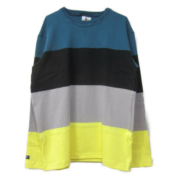 [日本正規品] barbarian [crew][UFE-08][ls][heavy][teal/black/grey/lemon] バーバリアン クルーネック ヘヴィーウエイト 長袖