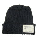 当店完全別注 MADE IN USA columbia knit bulky hut knit cap cotton w/label black コロンビアニット ニットキャップ コットン レーベルタグ付 ブラック