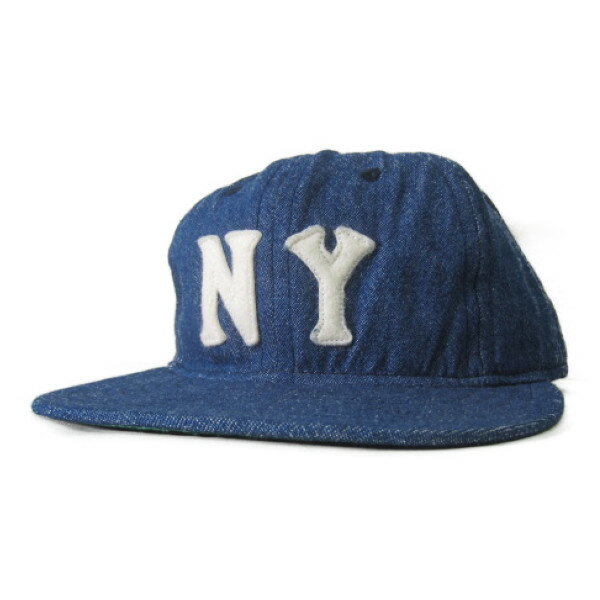 当店別注 メール便可 ebbets field flannels ball cap 1936nyby cotton light denim エベッツフィールドフランネルズ ボールキャップ 1936nyby ライトデニム