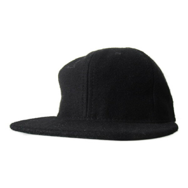 当店別注 ebbets field flannels ball cap wool solid black エベッツフィールドフランネルズ ボールキャップ ウール 無地 ブラック