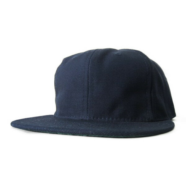 [当店別注][メール便可] ebbets field flannels [ball cap][cotton][duck][solid][navy] エベッツフィールドフランネルズ ボールキャップ コットンダック 無地 ネイビー