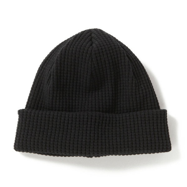 [メール便可] Jackman [Waffle Knit Capl Cap][JM6605][07][black] ジャックマン ワッフルニットキャップ ブラック