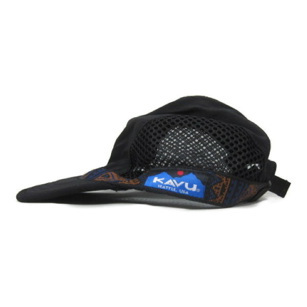 Rakuten - [テープ柄一致][メール便可] kavu [capn softbill][blackout][black/brown] カブー キャプン ソフトビル キャップ ブラック
