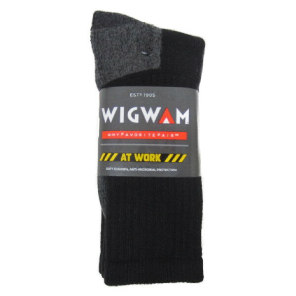 [メール便可] wigwam ウィグワム [at work][long][3 pair][black]