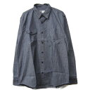 [MADE IN USA] tellason e\ [long sleeve chambray shirt][blue]  Vu[Vc AJ